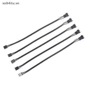 Xoitu 5 CÁI 4Pin CPU Quạt Dây Kết Nối Adapter Quạt Máy Tính Nối Dài Cáp Nguồn Phụ Kiện Thay Thế 24AWG VN