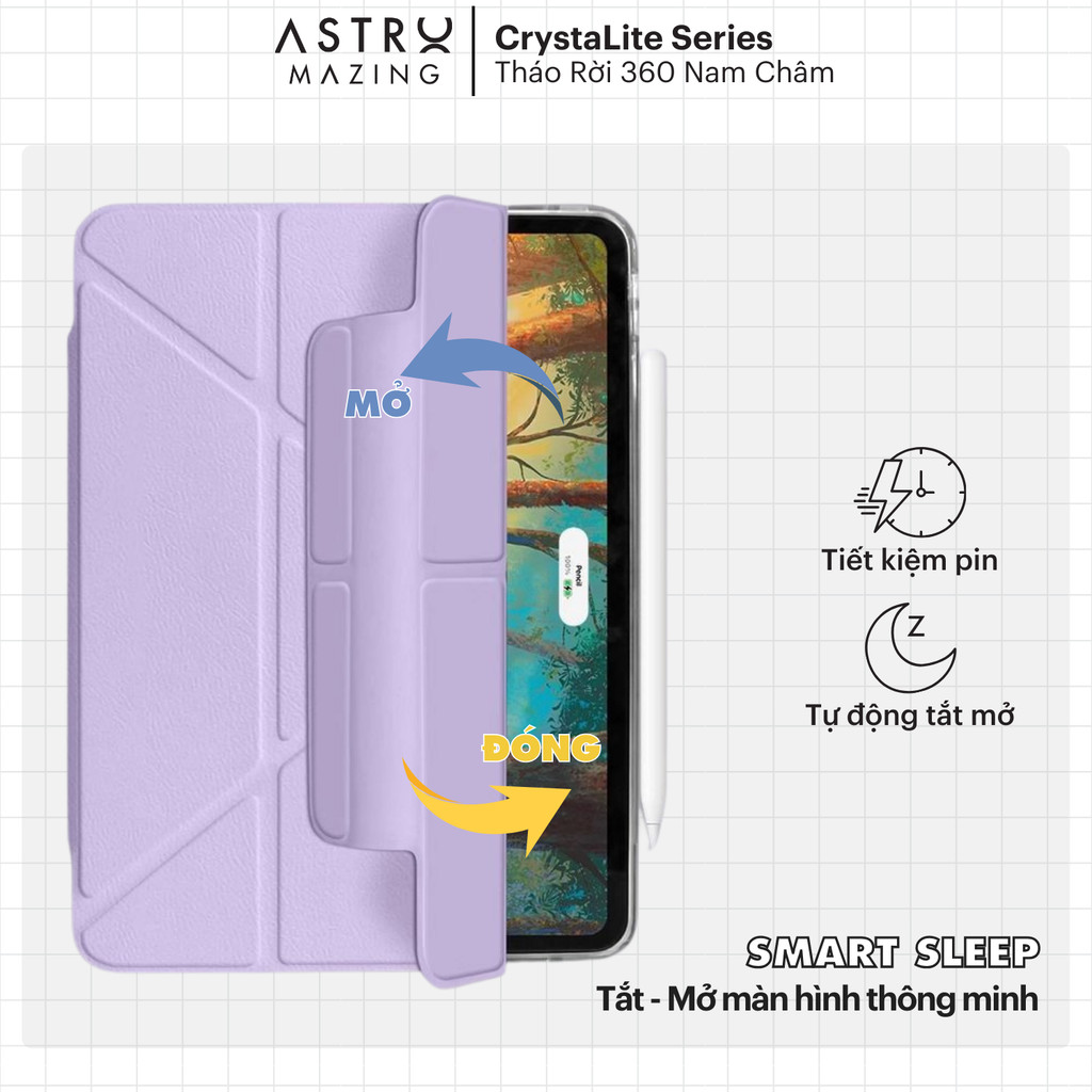 Ảnh Bao da iPad CrystaLite AstroMazing - Case cho iPad Pro Air 4 5 6 Pro 11 4