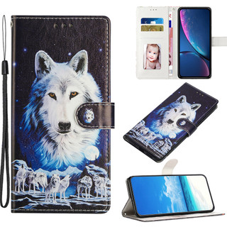Ốp Lật Từ Tính Cho iPhone 17 Pro Max 16E 16 Plus 15 Màu Tranh Da Ví Bảo Vệ Fundas