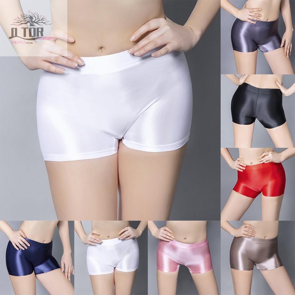 Quần Short Nữ Quần Đùi Đồ Lót Bóng Nylon Opaque Quần Lót Thoáng Khí