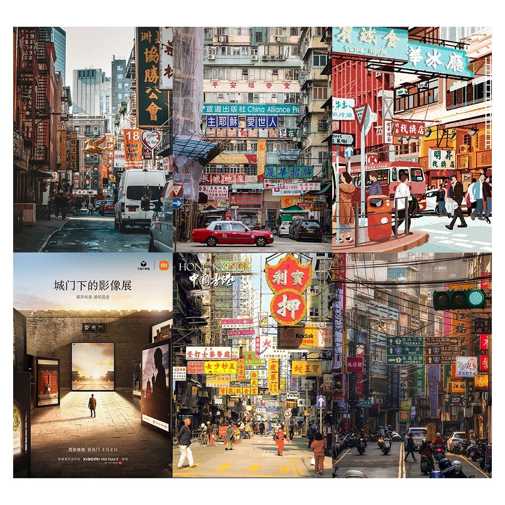 [Giấy] A4 In Màu - Set 50 Tờ Poster Giấy Dán Tường - HÌNH POSTER HONG KONG - Decor Trang Trí Nhà | MS: 111578