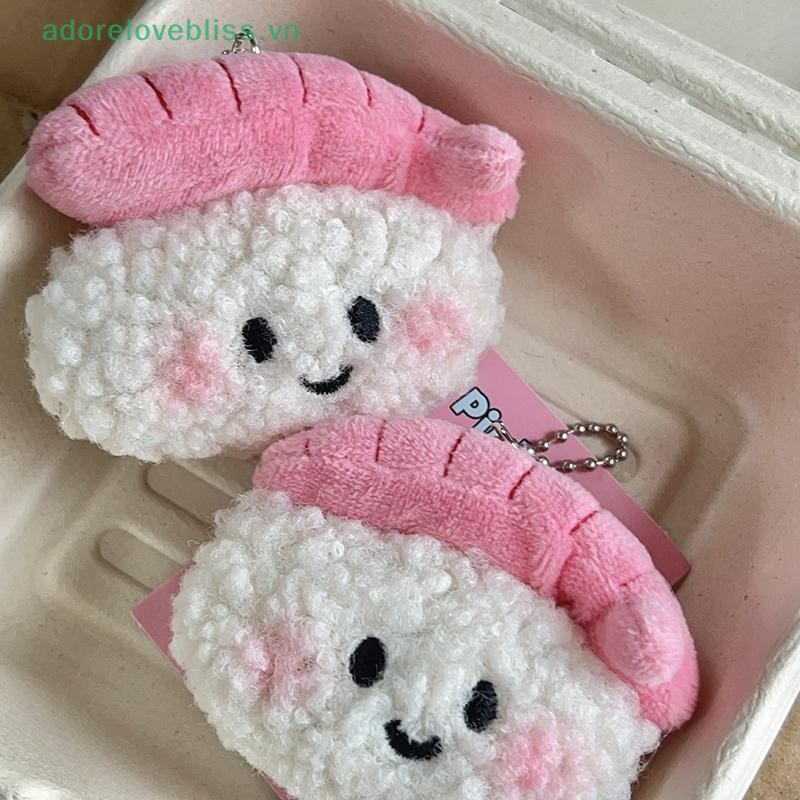 THÊM Ngọt Sushi Sang Trọng Búp Bê Nhồi Bông Mềm Búp Bê Móc Khóa Xe Chìa Khóa Ba Lô Mặt Dây Chuyền Túi Đi Học Trang Trí Cặp Đôi Quà Tặng BSS