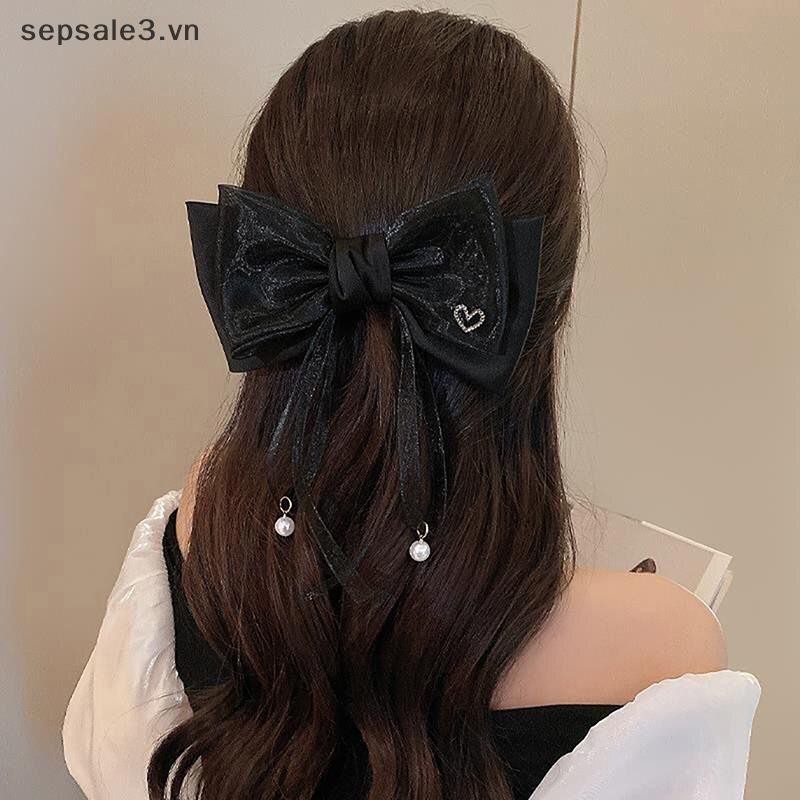 # Sepsale # Nơ Thời Trang Barrette Dành Cho Nữ Bé Gái Nơ Đơn Giản Kẹp Tóc Cưới Phụ Kiện Tóc Tính Khí Thanh Lịch Kẹp Tóc Quà Tặng.