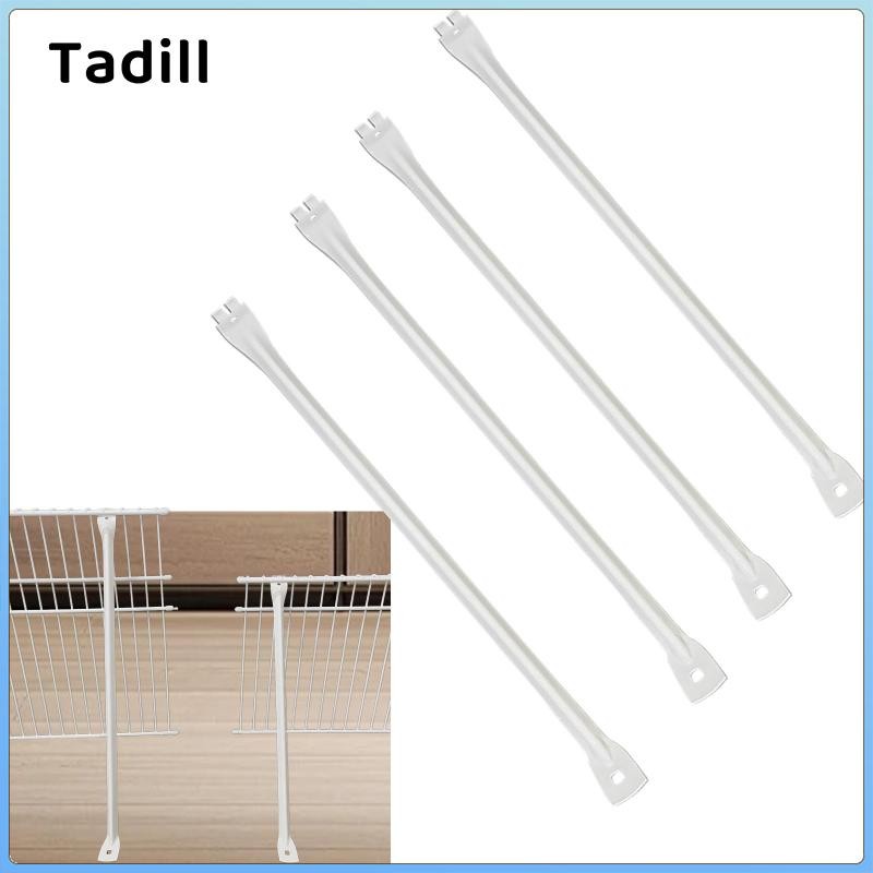 4x Giá đỡ hỗ trợ cho phụ kiện giá đỡ dây Tủ quần áo Giá đỡ phần cứng để lắp đặt Cung cấp hỗ trợ cho kệ