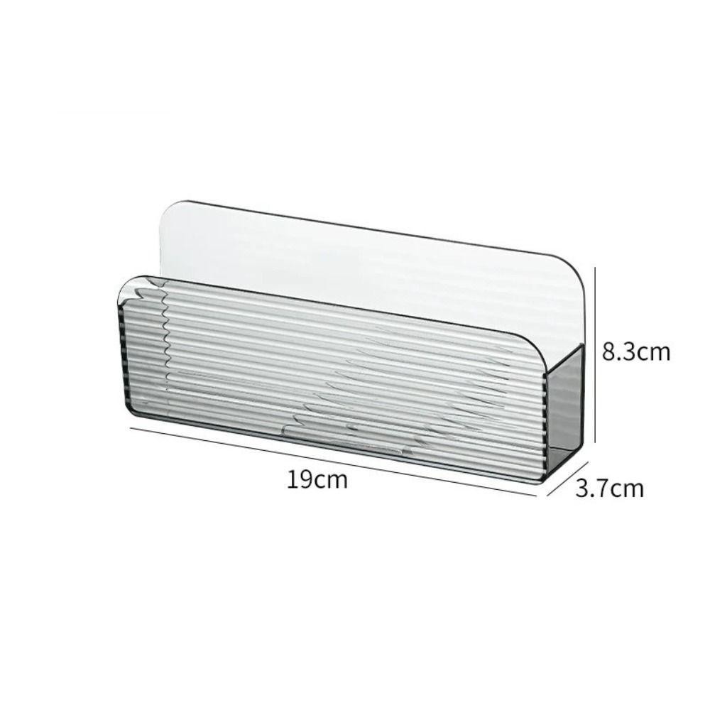 Kệ lưu trữ di động tại nhà BAMBOOB, Hộp lưu trữ điều khiển từ xa đa chức năng không đục lỗ, Hộp lưu trữ máy tính để bàn trong suốt treo tường