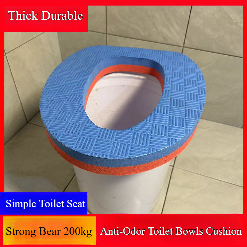 Bát Vệ Sinh Nông Thôn Đệm Ghế Làm Dày Bọt Bồn Cầu Chống Thấm Nước Bồn Cầu Có Thể Giặt Đệm Vệ Sinh + Nắp