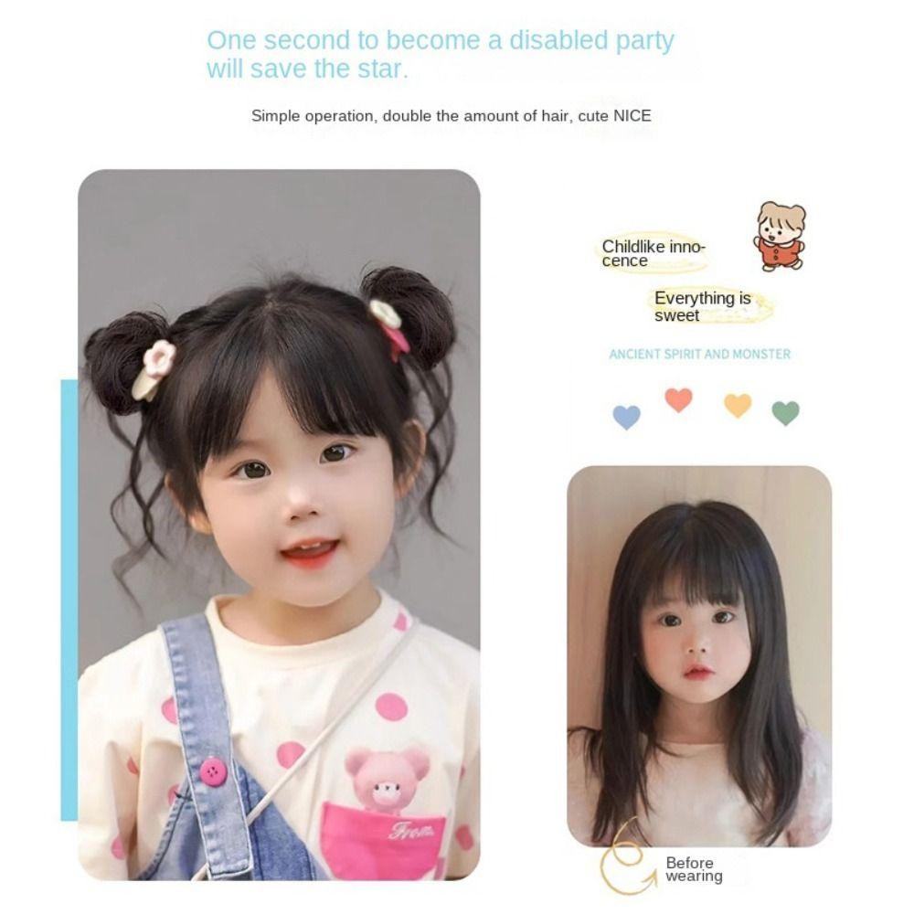 Băng Đô Quấn Tóc Giả Cho Bé BAMBOOB, Vòng Tóc Hoa Dễ Thương Cho Bé Mũ Tóc Giả, Tóc Giả Cô Gái Chống Trơn Trượt Đạo Cụ Tạo Kiểu Chụp Ảnh