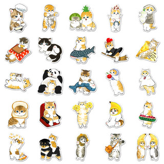 Bộ 50 Kawaii Hoạt Hình Mèo Dễ Thương Graffiti Đề Can Đồ Chơi Trẻ Em Quà Tặng DIY Sổ Lưu Niệm Đàn Guitar Laptop Điện Thoại