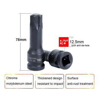Đầu Tuýp Lú Đầu Bông Sao 1/2 inch CrMo T30 - T100, 8/10 Chiếc, Chất Lượng Cao, Giá Tốt, Free Ship