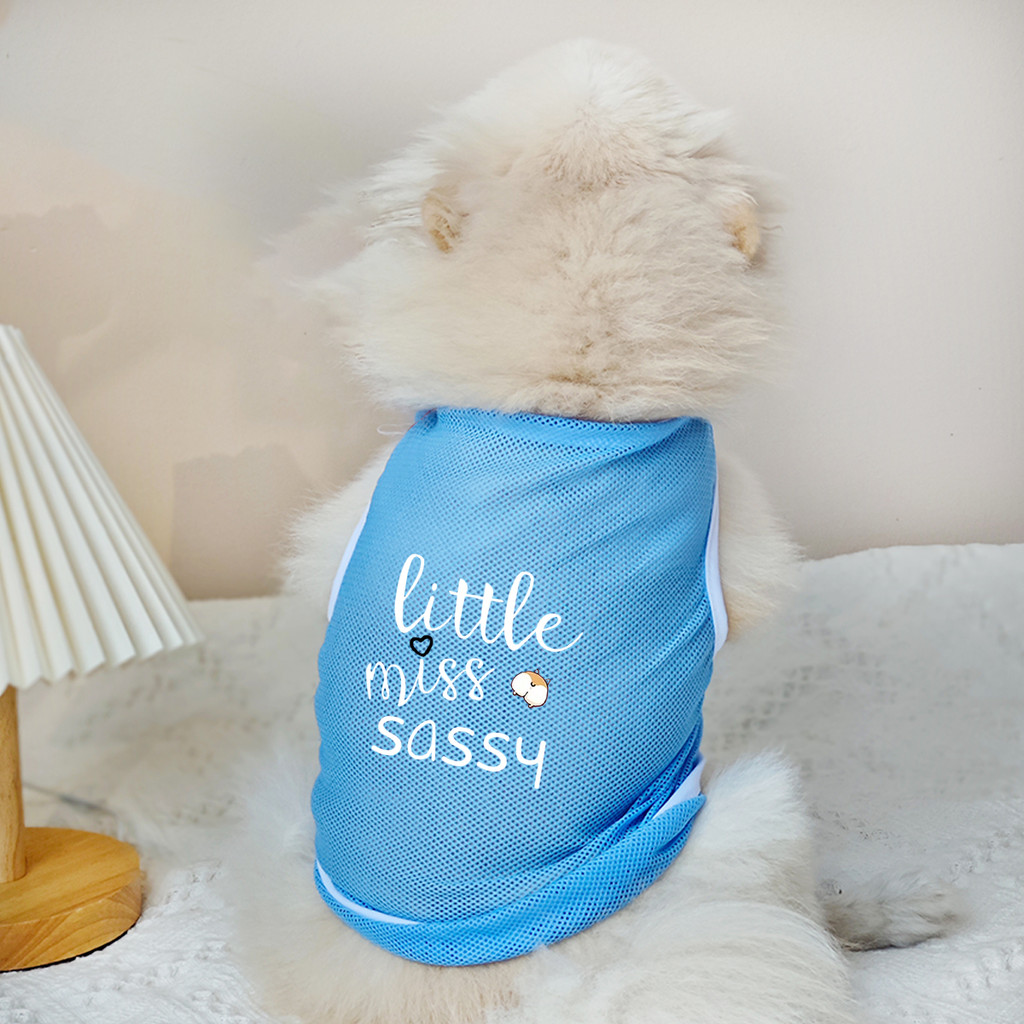 ✨ Hàng MỚI ✨ Tình Yêu Mẹ Chó Paw Họa Tiết In Hình Chó Áo Vest Lưới Thoáng Khí Quần Áo Cho Chó
