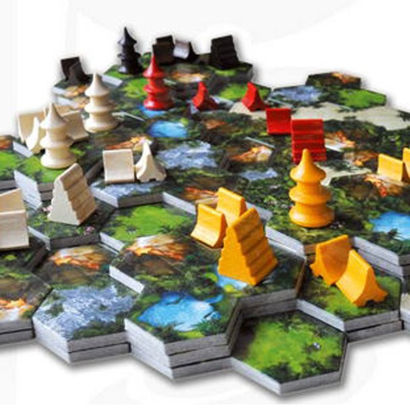 Boardgame Taluva Trò chơi xây dựng làng trên đảo Tigar
