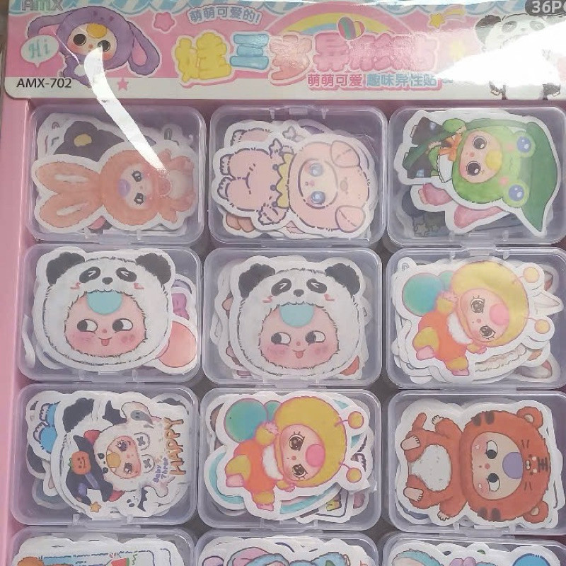 Hộp nhựa 12 miếng sticker Baby Three to rõ nét | Shopee Việt Nam