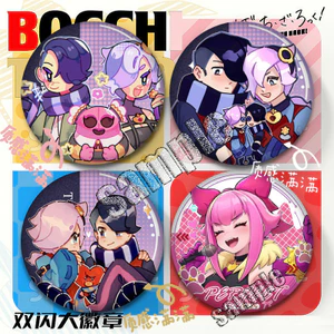 Brawl Stars Explosive Squad 58mm Badge Pins – Phụ kiện sưu tập lấy cảm hứng từ Anime