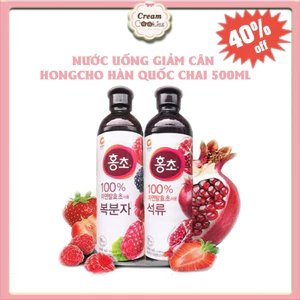 Giấm Lựu Giảm Cân\Nước Mâm Xôi(Phúc Bồn Tử) Ép Lên Men Hongcho Ofood Hàn Quốc Chai 500ml
