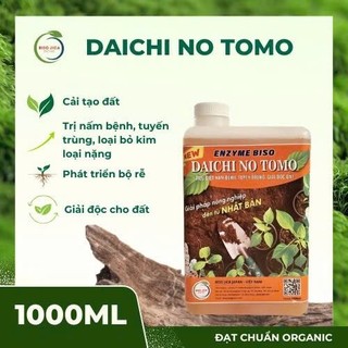 Kim Bio Farm Enzyme DAICHI NO TOMO 1000ml - Xử lý tuyến trùng, Cải tạo đất, Kích thích rễ