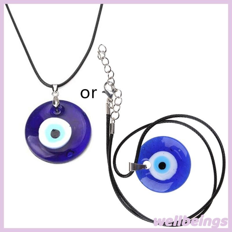 Well Lucky Blue Eye Vòng Cổ Cho Ác Mắt Mặt Dây Chuyền Vòng Cổ Thổ Nhĩ Kỳ Cho Ác Mắt Bảo Vệ Và Phước Lành Cho Nam Wome