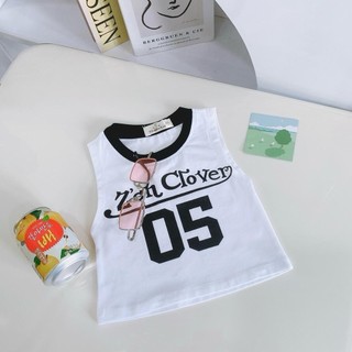 A27-Áo ba lỗ bé gái form croptop cho bé gái - Size 8-35Kg