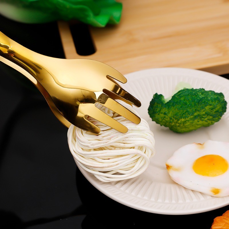 [Đặc sắc] Kẹp thực phẩm bằng thép không gỉ - Kẹp lật thịt nướng - Kẹp nướng - Dụng cụ nấu ăn nhà bếp - Chống trượt, Chống bỏng, Tay cầm thoải mái - cho gia đình, tiệm bánh, nhà hàng