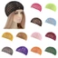 THEGIRL8B Lưới Tóc, Mũ Turban Dây Đeo Có Thể Điều Chỉnh Mũ Tóc Giả Màu Đen, Phụ Kiện Tóc Che Đầu Mũ Chemo Handmade Móc Tóc Ngáy Thường Ngày