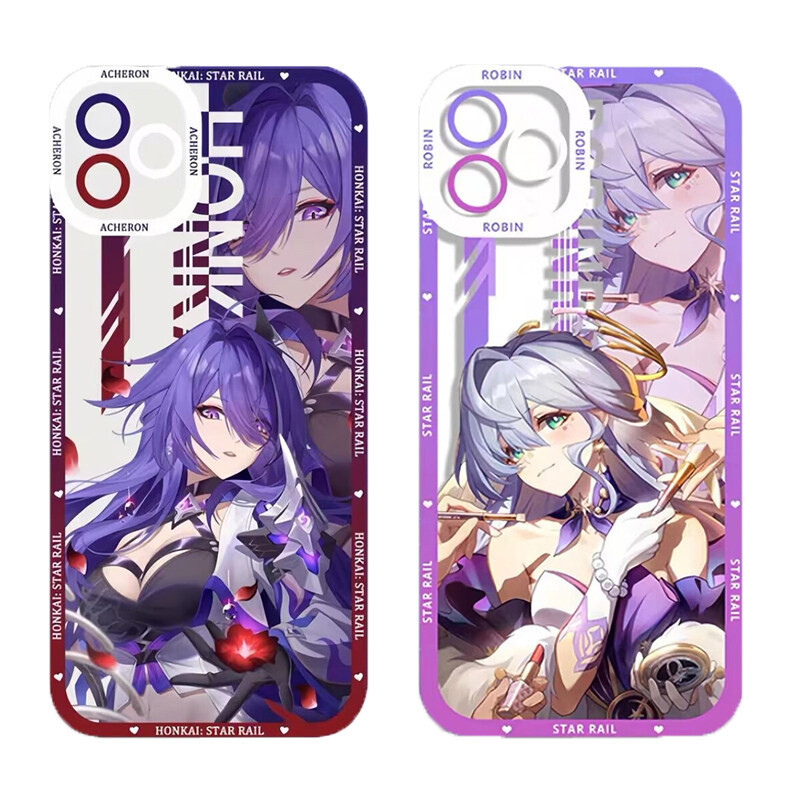 Ốp Điện Thoại Honkai Star Rail Robin Sparkle Firefly Cho OPPO A9 A31 2020 A17 A38 A18 A54 A53 A55 A58 A57 A35 A15S A16 A36 A76 A96 A33 A95 A94 A16S A54S Ốp Lưng Silicon Mềm Trong Suốt