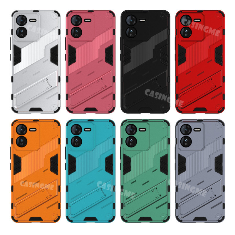 Ốp Điện Thoại Chống Sốc IQOO Z9x 5G 2024 Cho IQOO Z9x IQOOZ9x Z9 Z 9 X 9X 9Z IQOOZ9 5G 4G 2024 Vỏ Bảo Vệ Giá Đỡ Giáp 3D Giá Đỡ Ốp Lưng Cứng