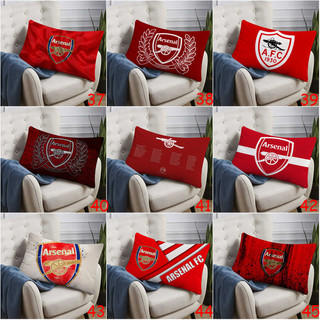 Câu lạc bộ bóng đá Arsenal Logo hình chữ nhật Vỏ gối in bên cạnh Đệm Polyester Trang trí ghế Sofa tại nhà (Không có lõi)