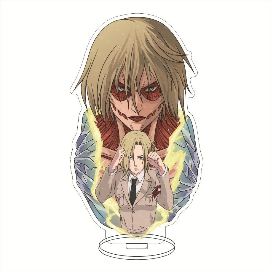Mô hình Standee Attack on Titan Acrylic vbjf Peripheral Eren Yerger Armin Arlert Phụ kiện trang trí để bàn góc học tập