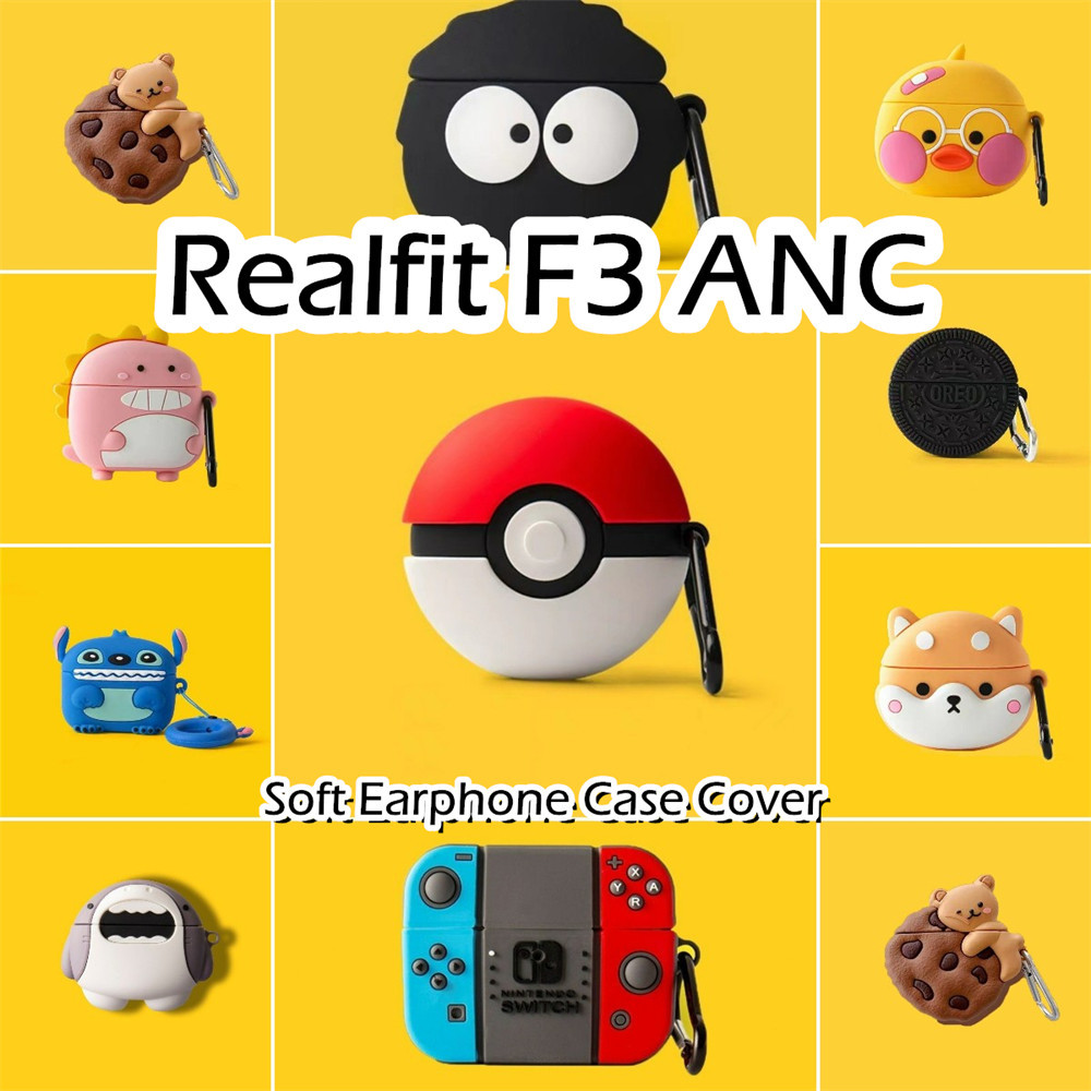 [Ngôi sao tương lai] Dành cho vỏ Realfit F3 ANC Vỏ tai nghe silicon mềm hoạt hình dễ thương Vỏ NO.1