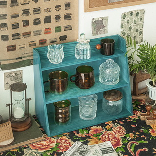 Matsukawa Nội Thất Gia Đình Cốc Gỗ Hộp Bảo Quản Văn Phòng Retro Phòng Khách Bộ Trà Cốc Nước Cốc Thủy Tinh Để Bàn Kệ