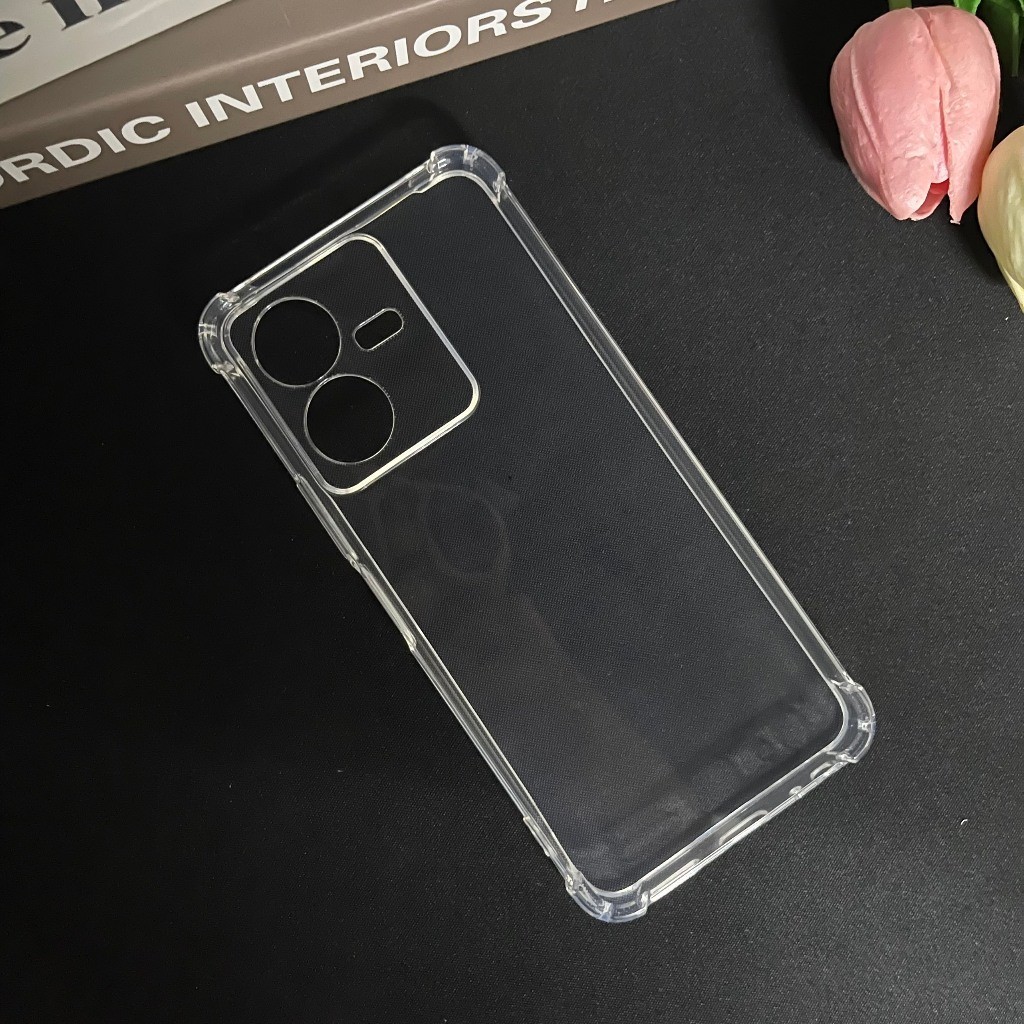 Ốp lưng Vivo Y22S / Y22 Silicon nhựa dẻo trong suốt cao cấp chống sốc viền vuông bảo vệ cam đt