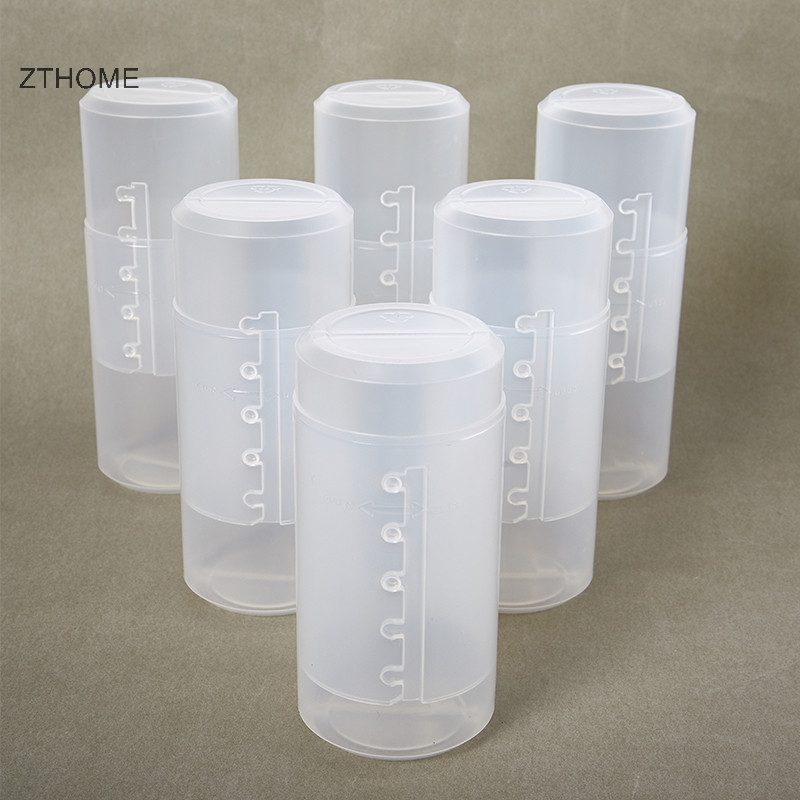 Zthome Có Thể Điều Chỉnh Chiều Cao PVC Cọ Trang Điểm Giá Đỡ Hiển Thị Lưu Trữ Cốc Tổ Chức Có Nắp HOT