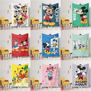 Chăn Flannel Hoạt Hình Chuột Mickey Và Chuột Minnie In Một Mặt Flannel Chăn Điều Hòa Không Khí Chăn Ngủ Văn Phòng Chăn Quà Tặng Thiết Thực Cho Gia Đình