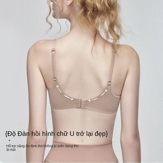 Áo ngực mỏng liền mạch dành cho nữ có đệm ngang không dây để tránh chảy xệ