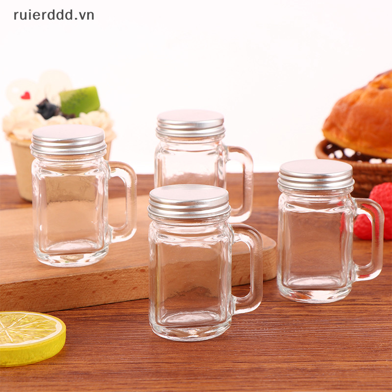 # MỚI # 1Pc 40ml Jam Honey Jar Chai nước ép sữa cà phê chống rò rỉ di động có nắp tại nhà Tiệc Bar Vodka Spirits Shot Glass.