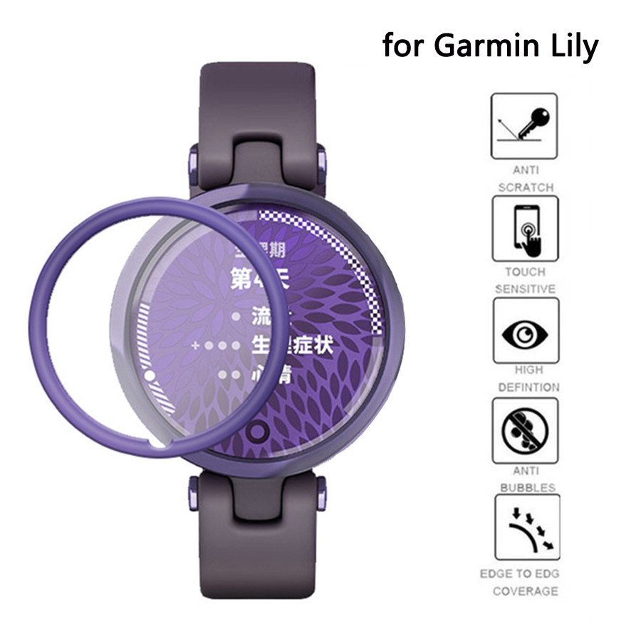 Garminlily GarminLily2 1-3 Chiếc 999D Full Cover HD Kính Cường Lực Cho Garmin Lily 2 Chống Vân Tay Bảo Vệ Màn Hình Đồng Hồ Thông Minh Chống Cháy Nổ