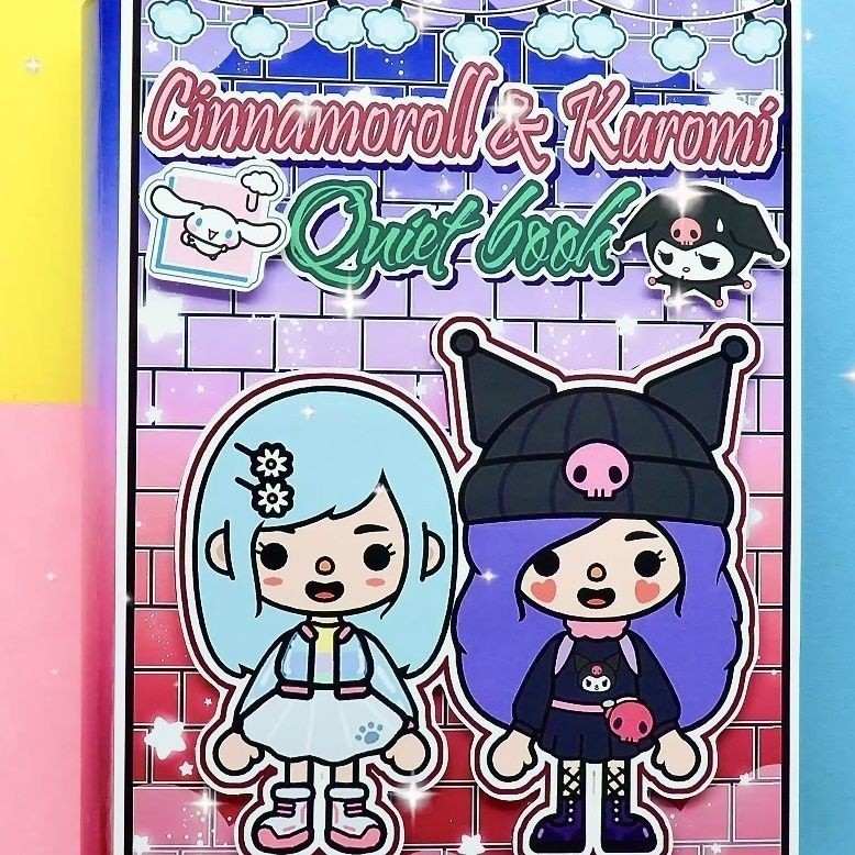 Sanrio Sách Hình Búp Bê Thủ Công Xinh Xắn đồ chơi sách thủ công đồ chơi tự làm chơi của trẻ em đồ chơi công chúa cho b