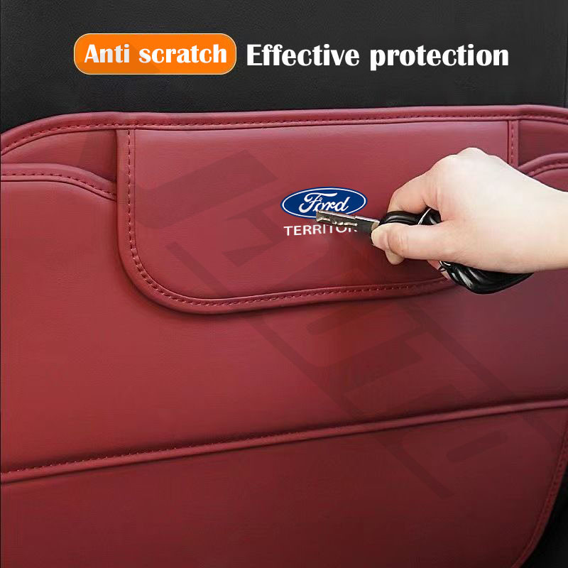 Ford Territory Ghế Ô Tô Chống Đá Miếng Lót Da Bảo Vệ Chống Trầy Xước Chống Bụi Bẩn Miếng Lót Nội Thất Ô Tô