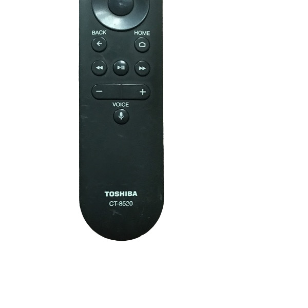 Điều khiển remote từ xa tivi toshiba có giọng nói CT- 8520  - mẫu thông minh ít nút màu đen - tặng kèm pin