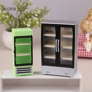 Bighsm 1 / 12 Nhà Búp Bê Mô Phỏng Tủ Lạnh Tủ Đông Nhà Búp Bê Mô Hình Nội Thất Búp Bê Phụ Kiện Trang Trí Nhà Cửa Đồ Chơi Martijn
