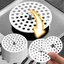 TOPTOOLCX Nắp thoát nước sàn, Bộ lọc bồn rửa bằng thép không gỉ hình vuông tròn, có tay cầm Bộ lọc tóc