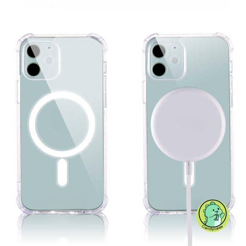 Ốp Từ Tính Cho Huawei P60 Art P50 P50e P40 P30 P20 P10 P9 Mate 60 50 40 30 20X 10 9 Pro Plus Lite 2019 Vỏ Điện Thoại Trong Suốt Mềm Mại Đơn Giản