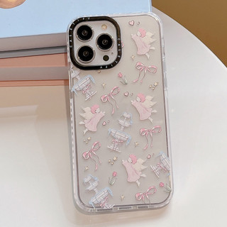 Ốp Điện Thoại Mèo Hồng Cho iPhone 17 Pro Max 16 Plus 15 14 13 12 11 Ốp Lưng Bảo Vệ Toàn Diện Chống Sốc Bảo Vệ Bìa Mềm
