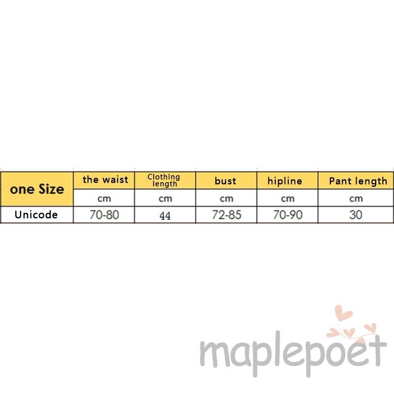 Maplepoet-bộ đồ ngủ mùa hè in hình gấu dành cho nữ Ren Trim Cami Áo với quần short eo co giãn Đồ ngủ Loungewear