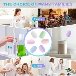 Vỏ bàn chải đánh răng ROLY, Vỏ bàn chải đánh răng Móc lưu trữ bàn chải đánh răng, Vỏ chống bụi bàn chải đánh răng bằng silicon có thể tái sử dụng