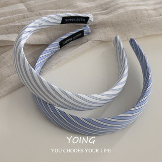 Yoing / Phiên Bản Hàn Quốc Sang Trọng Pinstripes Nhỏ Tươi Ren Tóc Vải Phụ Kiện Tóc