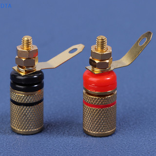 Dta 1 Cặp Bộ Khuếch Đại Mạ Vàng Loa Ràng Buộc Bài Nhà Ga 4MM Ổ Cắm Loa Cắm Jack Kết Nối Âm Thanh Thiết Bị Đầu Cuối Chuối Phích Cắm PO