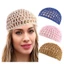 Exhila Handmade Áo Chui Đầu Mũ Phong Cách Rỗng Mũ Móc Mũ Dệt Tay