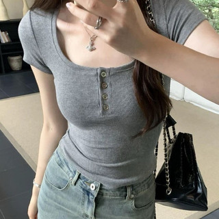 Áo Thun Tăm Trơn Form Ôm Babytee Co giãn Chất thun gân