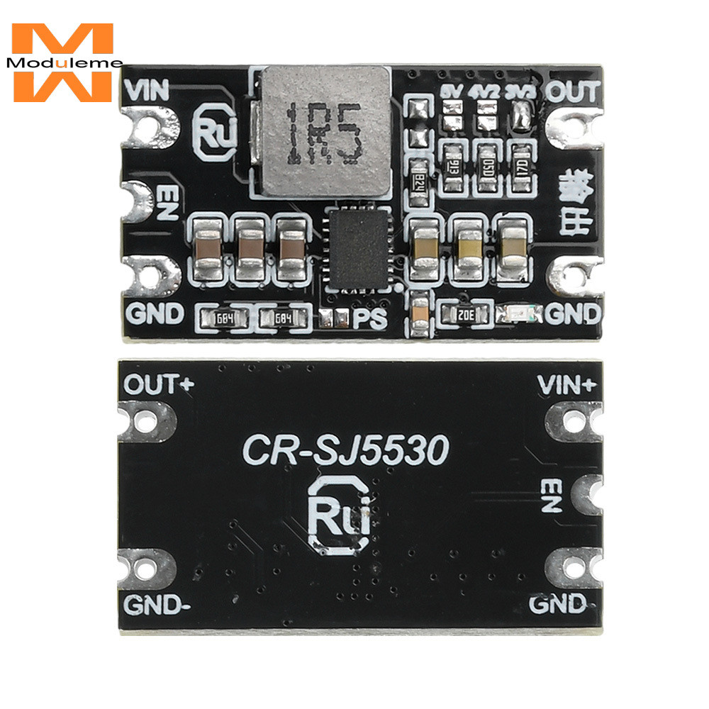 Dc-dc Buck Boost Module 1.8-5.5V đến 3.3V 4.2V 5V 3A Đầu ra có thể điều ...