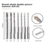 WUAWUA 1 Mũi khoan bê tông SDS Plus, 4 / 5 / 5.5 / 6 / 8 / 10 / 12mm Mũi khoan búa điện, 4 Dụng cụ cắt chuôi tròn Dụng cụ điện Khối gạch tường